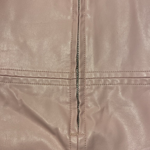 HABITUAL Girl’s Puff Sleeve Faux Leather Dress in Pink Sz. 3T - Picture 8 of 11